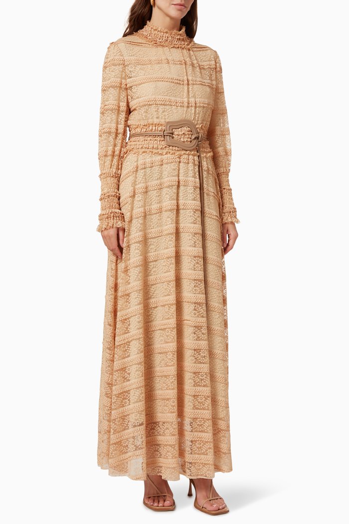 

Lace Maxi Dress, Neutral