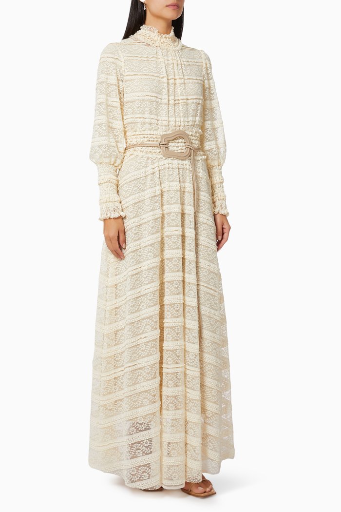 

Lace Maxi Dress, White