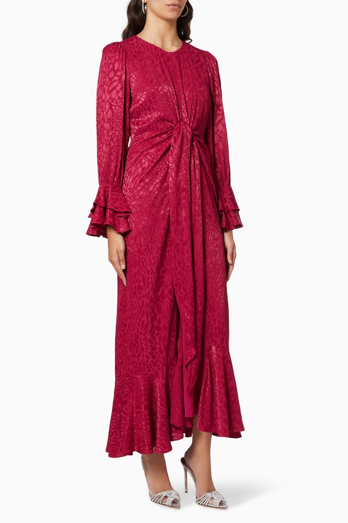 

Ruffle Midi Dress, Pink