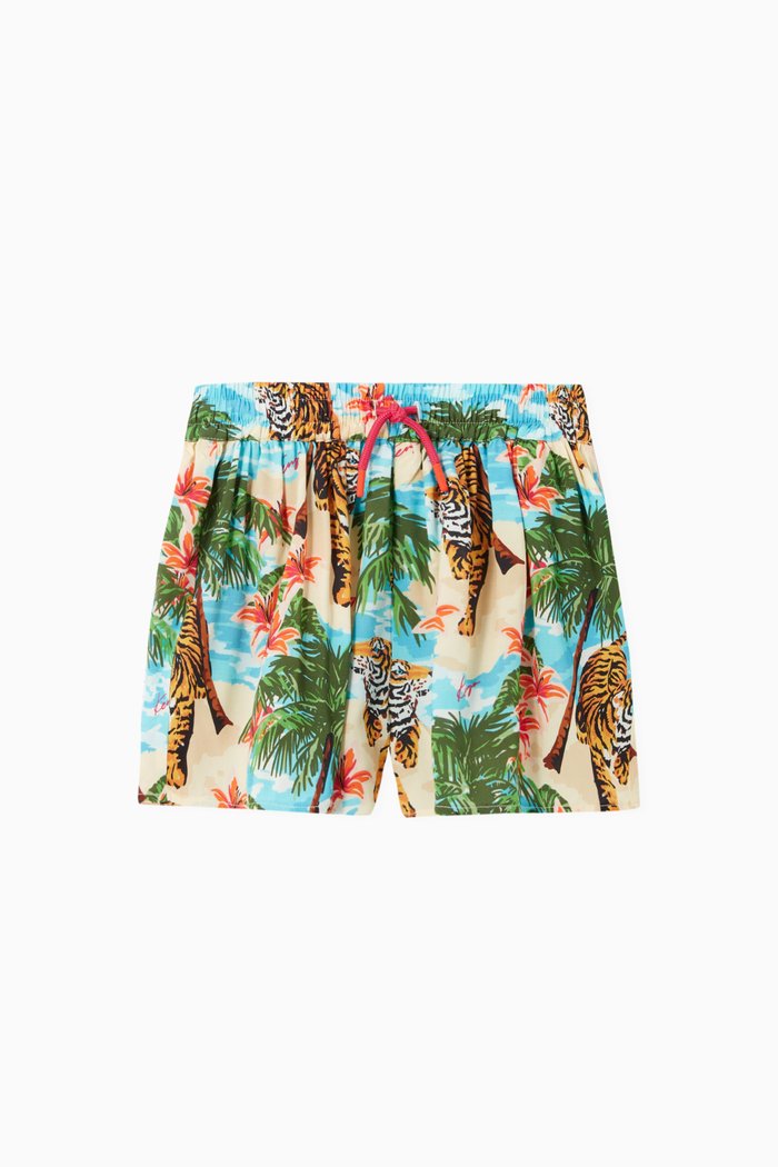 

Jungle Print Shorts in Cotton, Multicolour