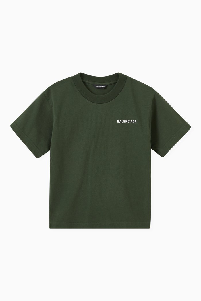 

Logo T-shirt in Cotton Jersey, Green