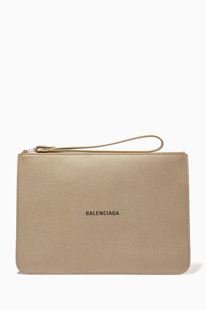 

Cash Pouch with Handle, Gold