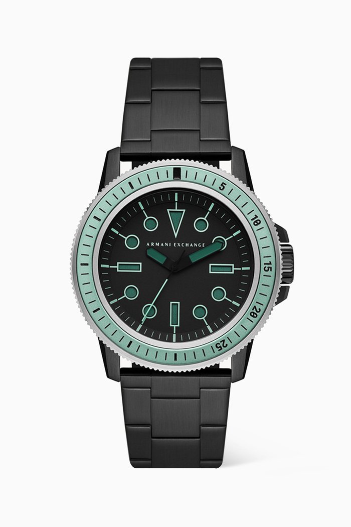 Leonardo Quartz Watch, Black