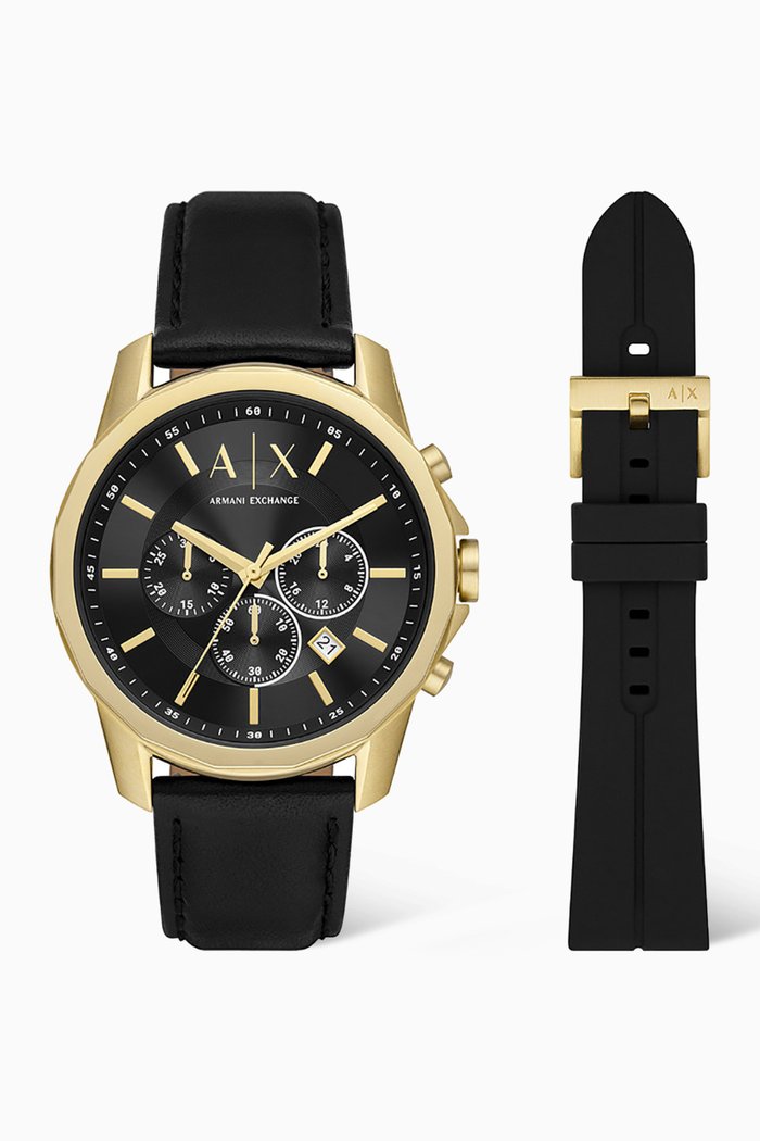 

Chronograph Watch Gift Set, 44mm, Black