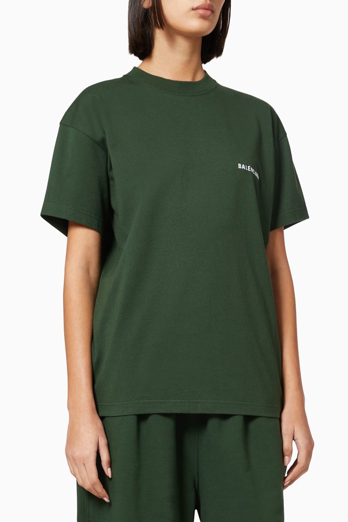 

Logo Medium Fit T-Shirt in Vintage Jersey, Green