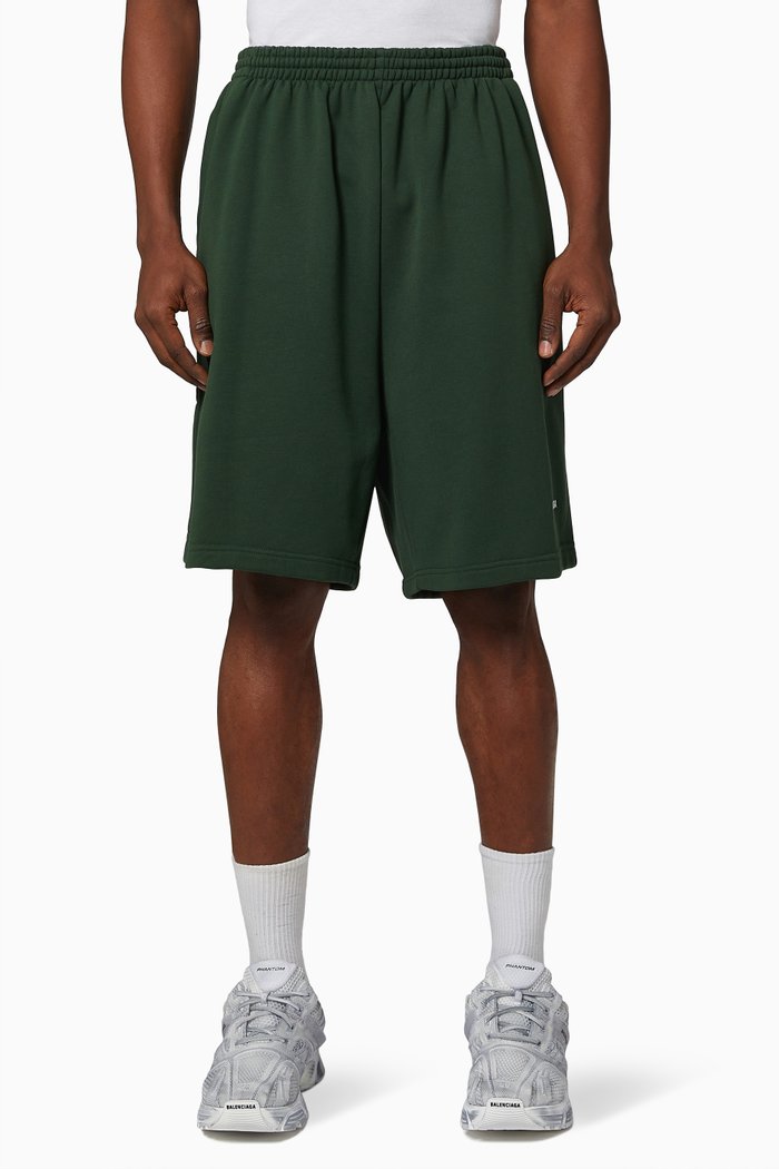 

Sweat Shorts in Cotton, Green
