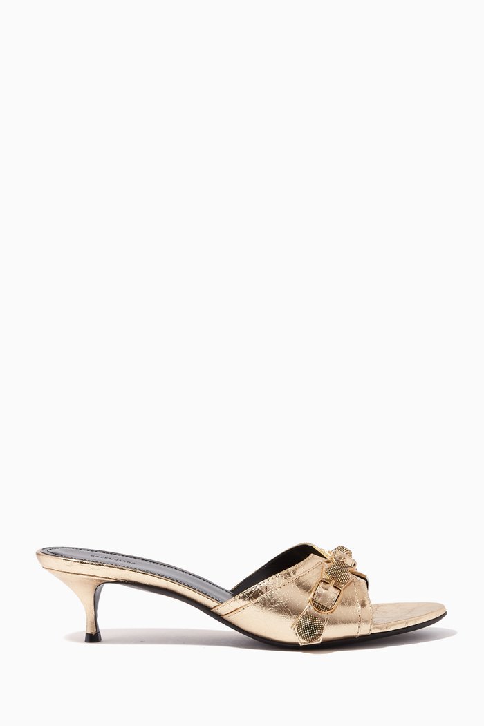 

Cagole 50 Sandals in Arena Lambskin, Gold