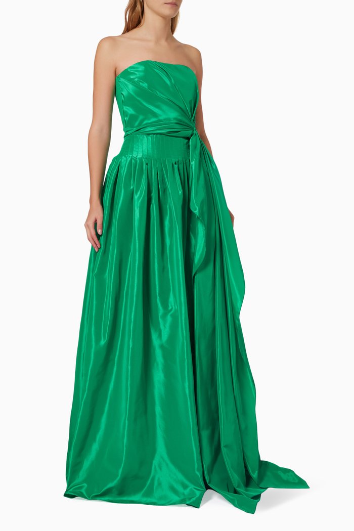 

Auri Gown in Taffeta, Green
