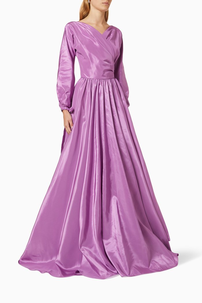 

Devi Gown in Taffeta, Purple