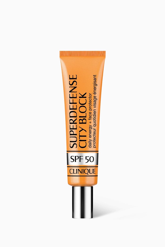 

Superdefense™ City Block Broad Spectrum SPF 50 Daily Energy + Face Protector, 40ml, Colourless
