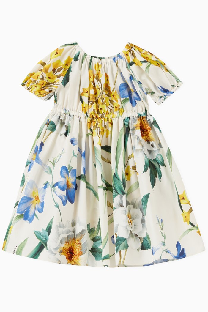

Floral Dress in Cotton, Yellow