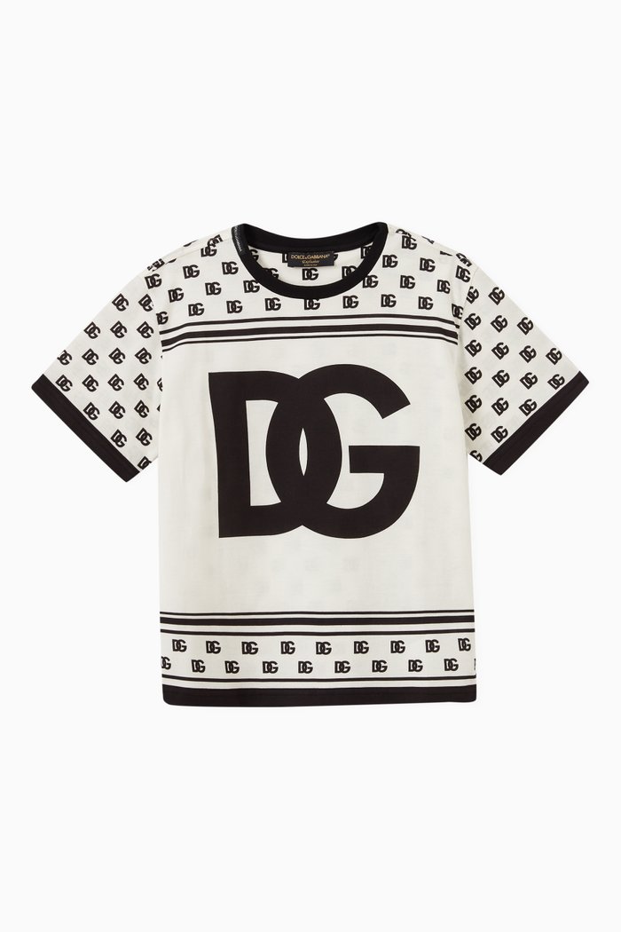 Logo Jersey T-shirt in Cotton, White