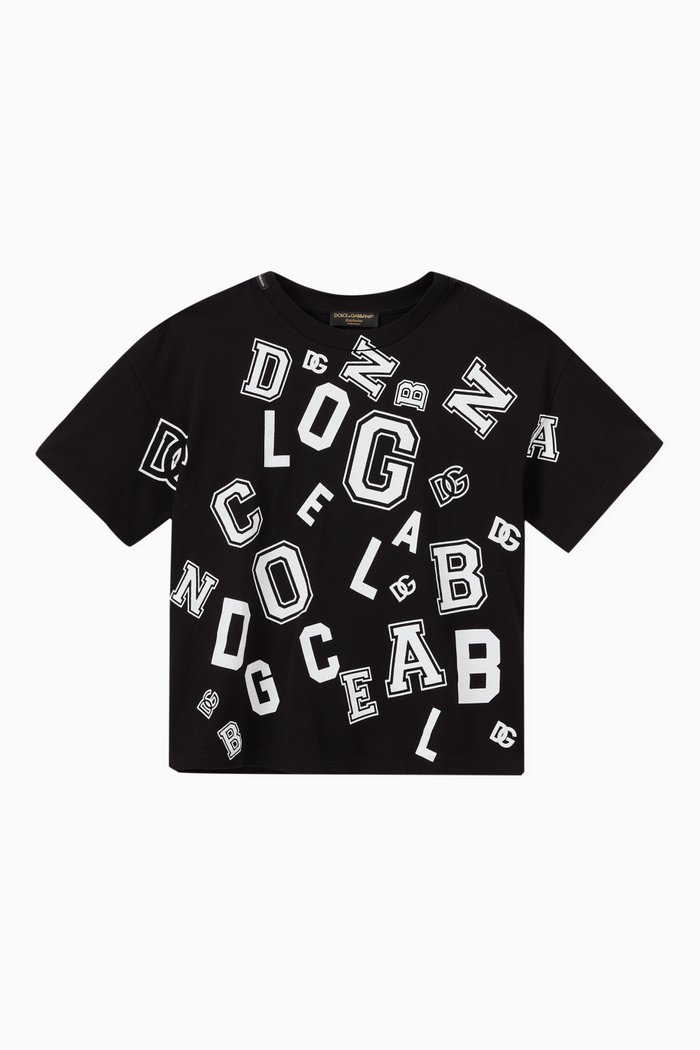 

Logo Jersey T-shirt in Cotton, Black