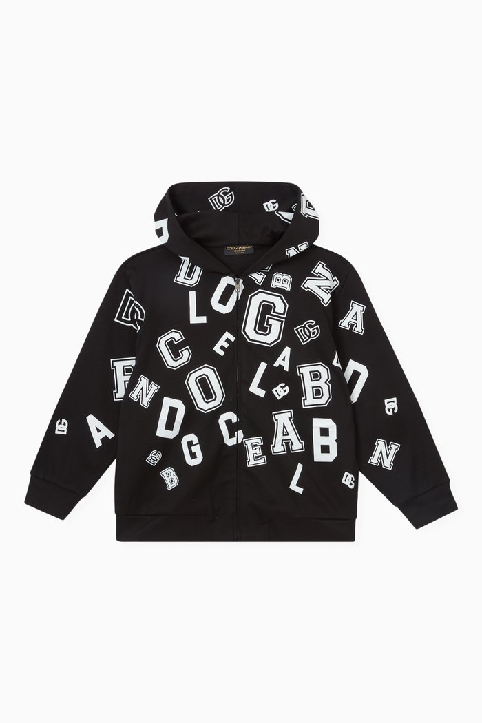 

Logo Hoodie in Cotton, Black