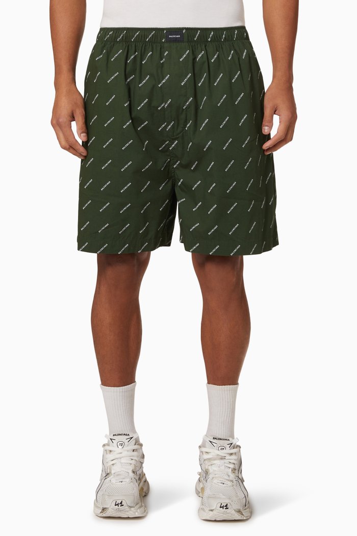 

Pyjama Shorts in Cotton, Green