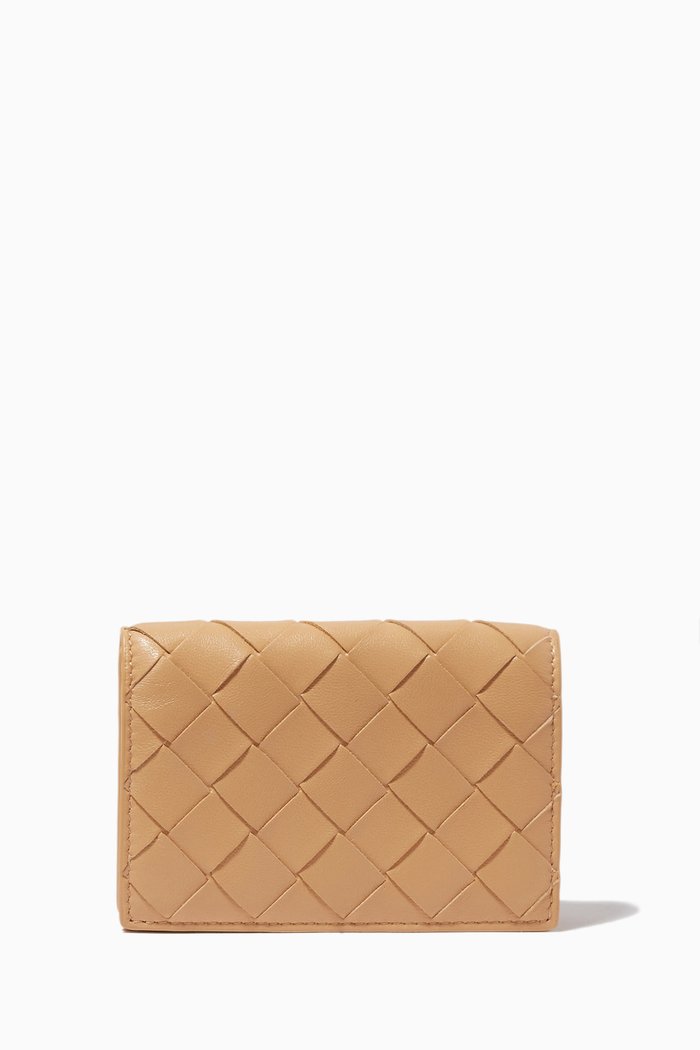 

Card Case in Intrecciato Nappa, Neutral