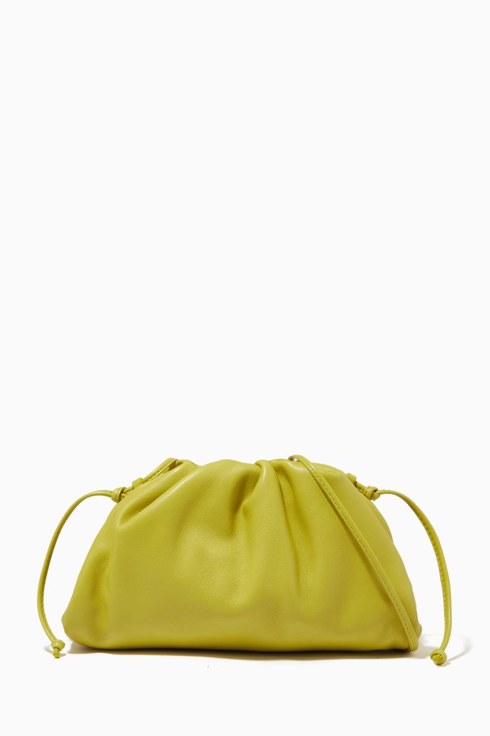 

Mini Pouch in Leather, Yellow