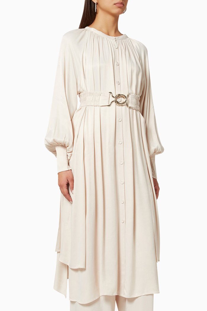 

Longline Belted Tunic, Neutral