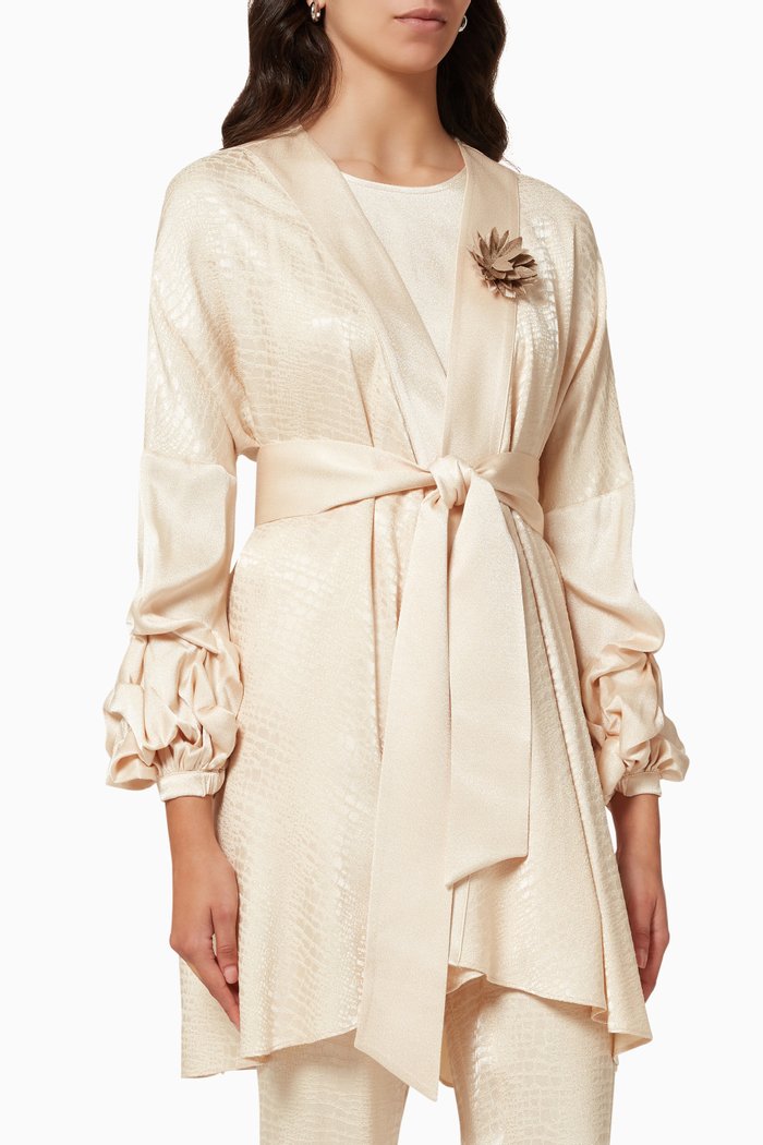 

Brooch Jacket & top Twin Set, Neutral