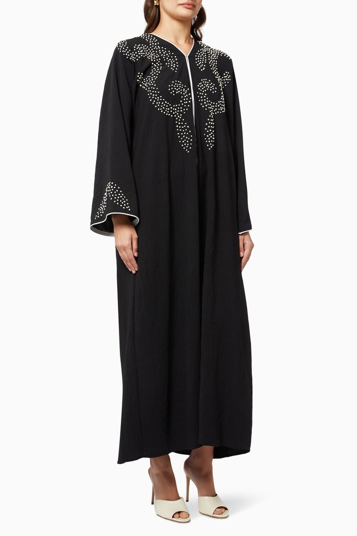 

Embellished Abaya, Black
