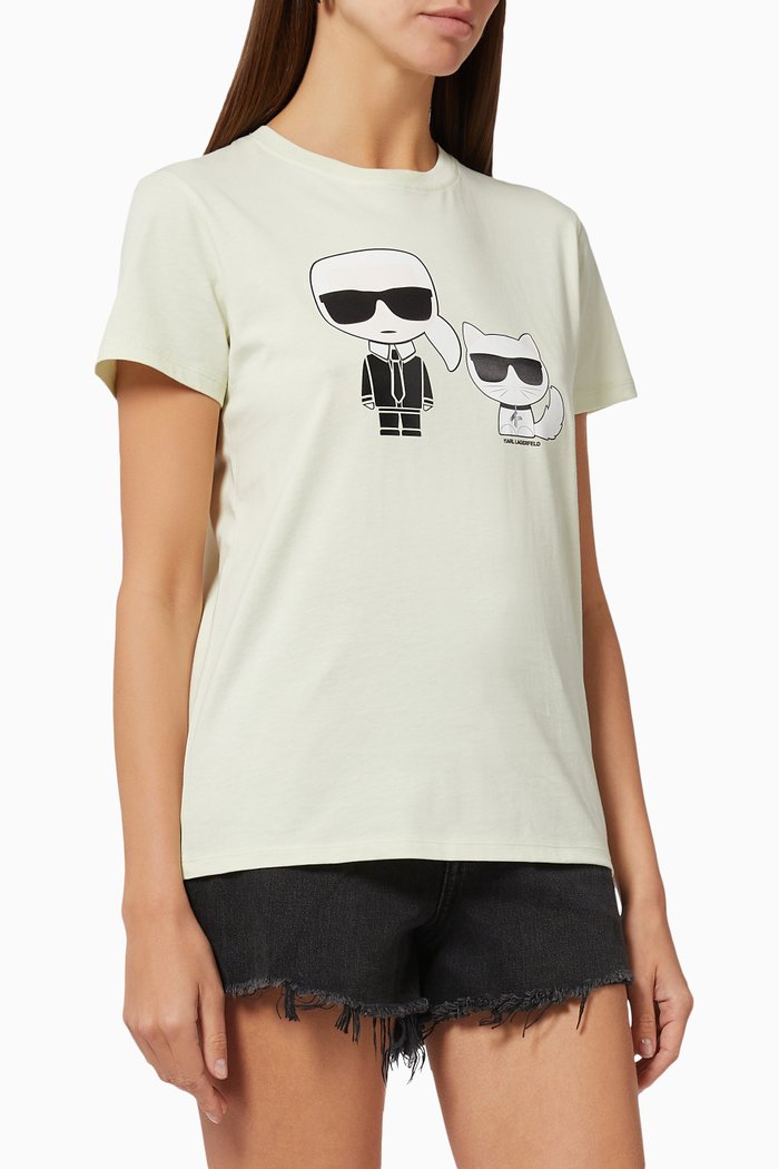 

Ikonik Karl & Choupette T-Shirt, Green