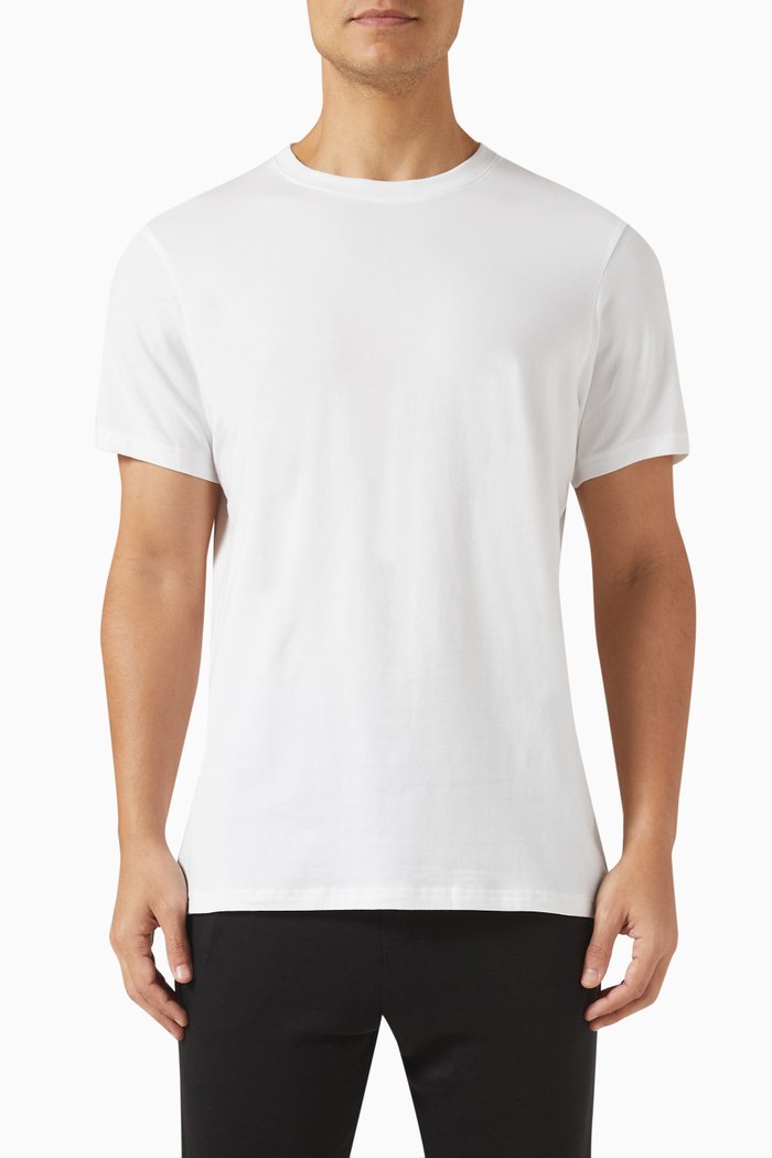 

Logo T-shirt in Cotton Jersey, Set of 2, White