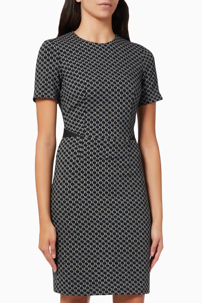 

Monogram Punto Dress in Viscose, Black
