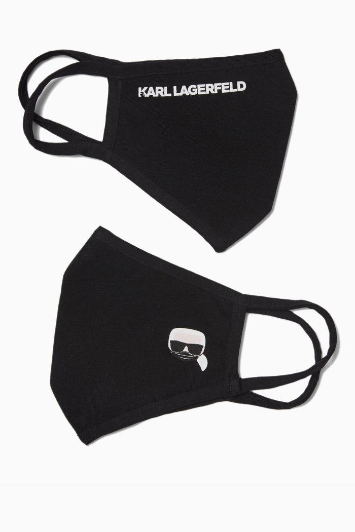 

K/Protect Ikonik Face Masks, Set of 2, Black