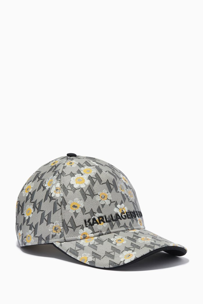 

K/Monogram Baseball Cap in Cotton Gabardine, Multicolour