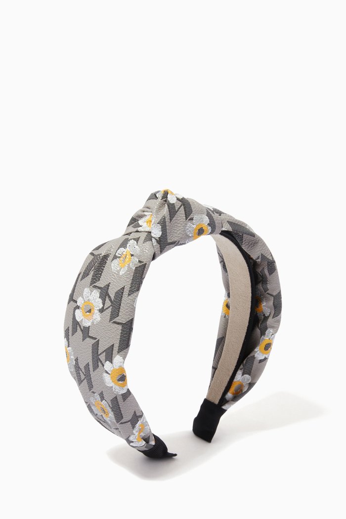 

K/Monogram Headband in Floral Cotton, Multicolour