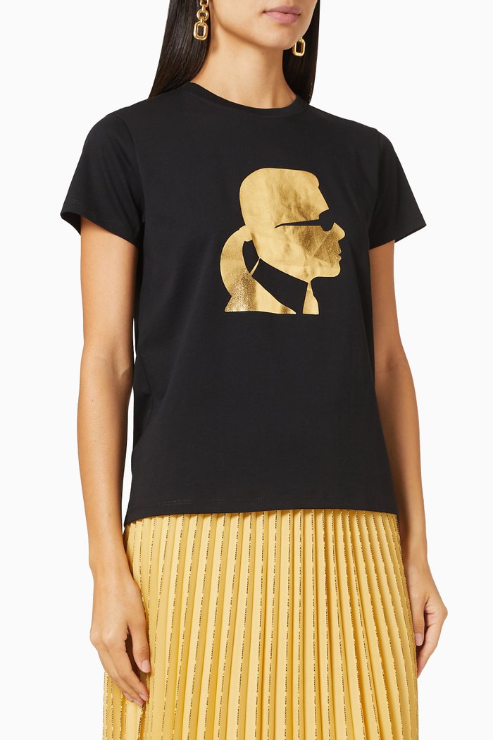 Karl Profile T-Shirt, Black