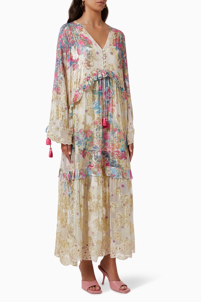 

Mia Kaftan in Lurex Georgette, Multicolour
