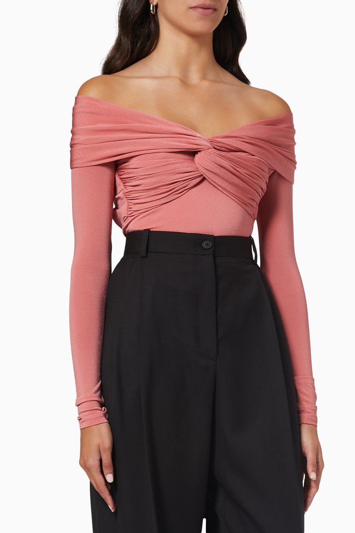 

Cibo Bodysuit in Crepe Jersey, Pink