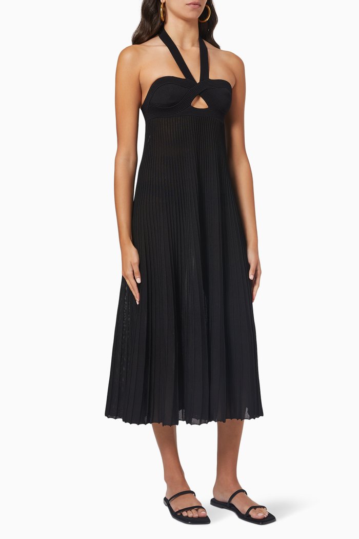 Annika Dress in Viscose Jersey, Black