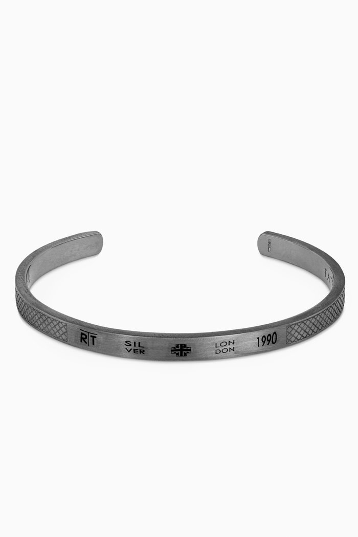 

Hallmark Bangle in Ruthenium-plated Sterling Silver