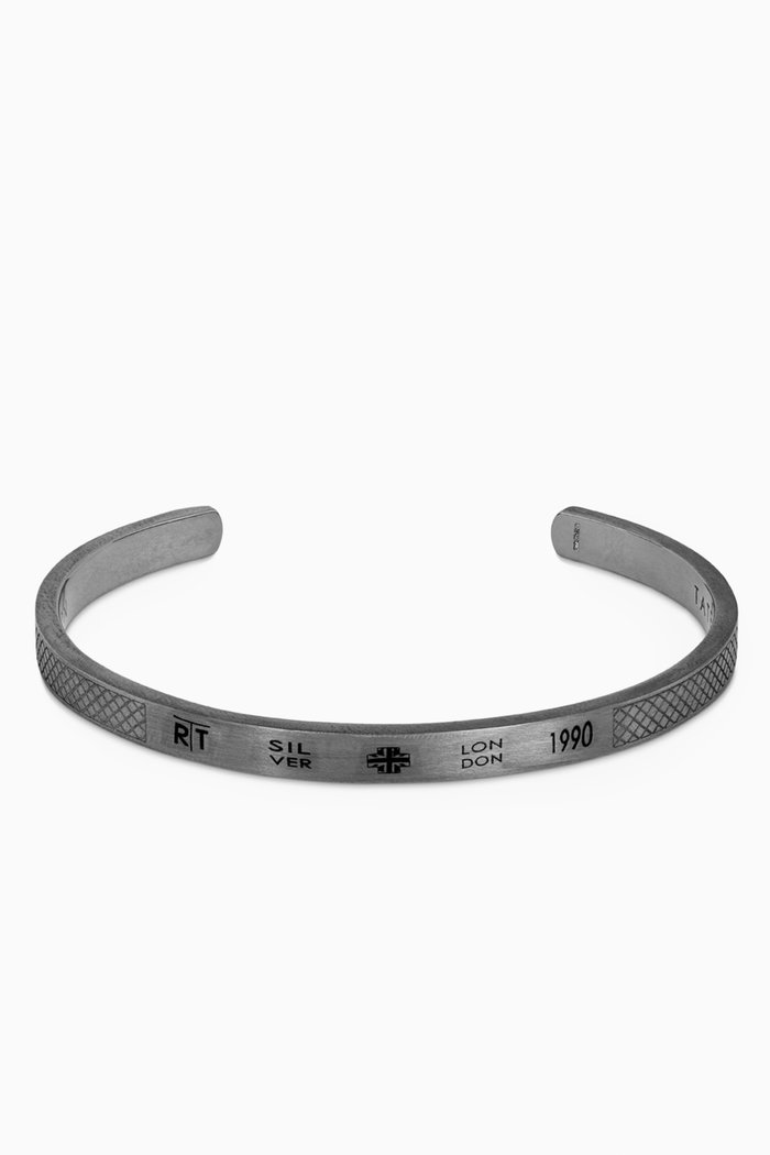 

Hallmark Bangle in Ruthenium-plated Sterling Silver
