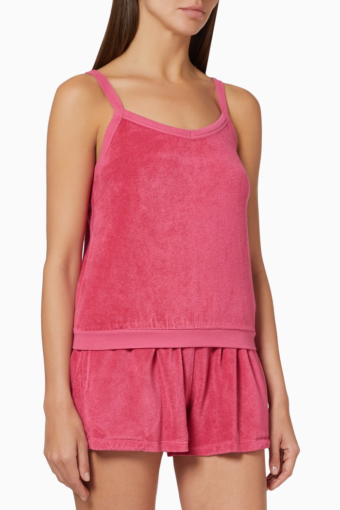 

Talos Tank Top in Beach Terry, Pink