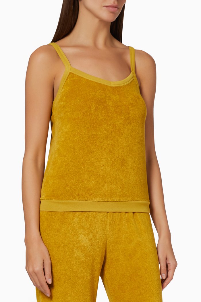 

Talos Tank Top in Beach Terry, Yellow