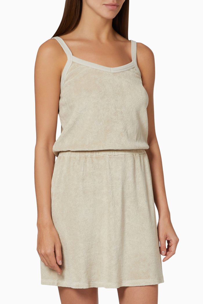 

Dita Tank Dress in Beach Terry, Grey