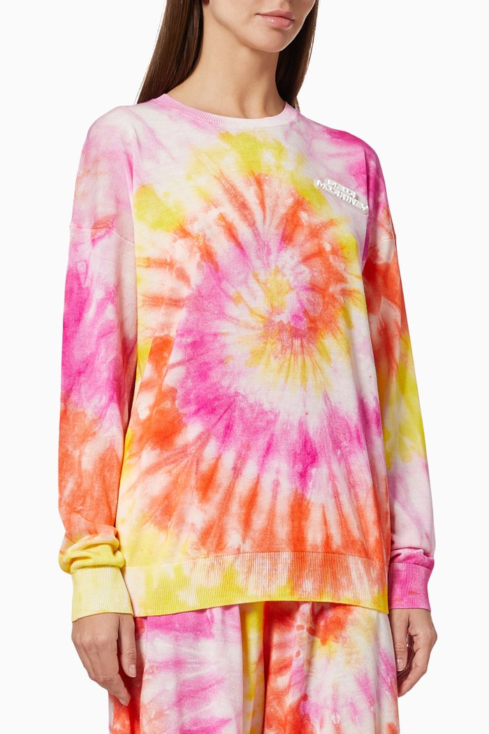 

Splatted Print Sweater in Wool Knit, Multicolour