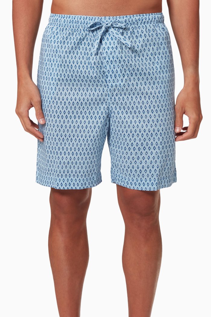 

Nelson 87 Lounge Shorts in Cotton, Blue