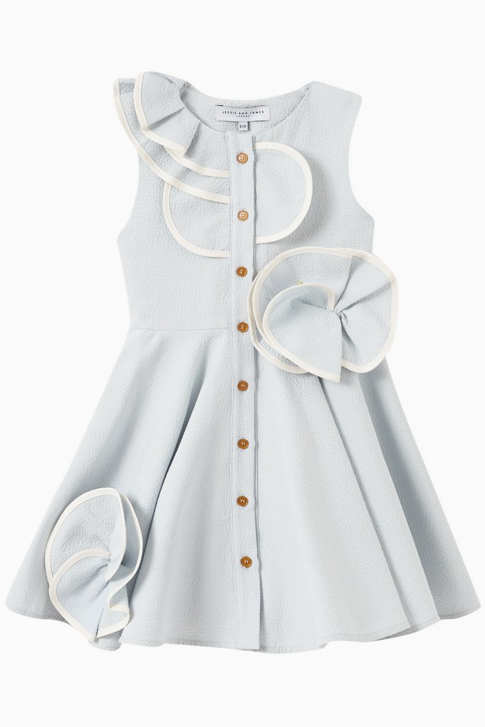 

Robin Dress in Cotton Blend, Blue