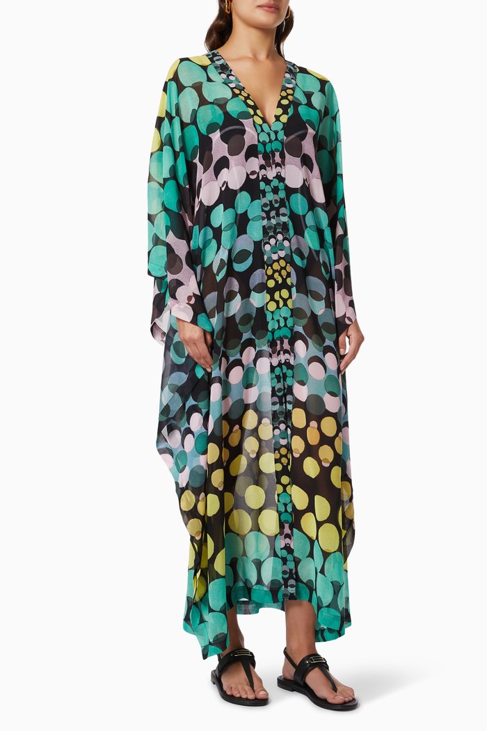

Arelia Swim Coverup in Recycled Sheer Fabric, Black