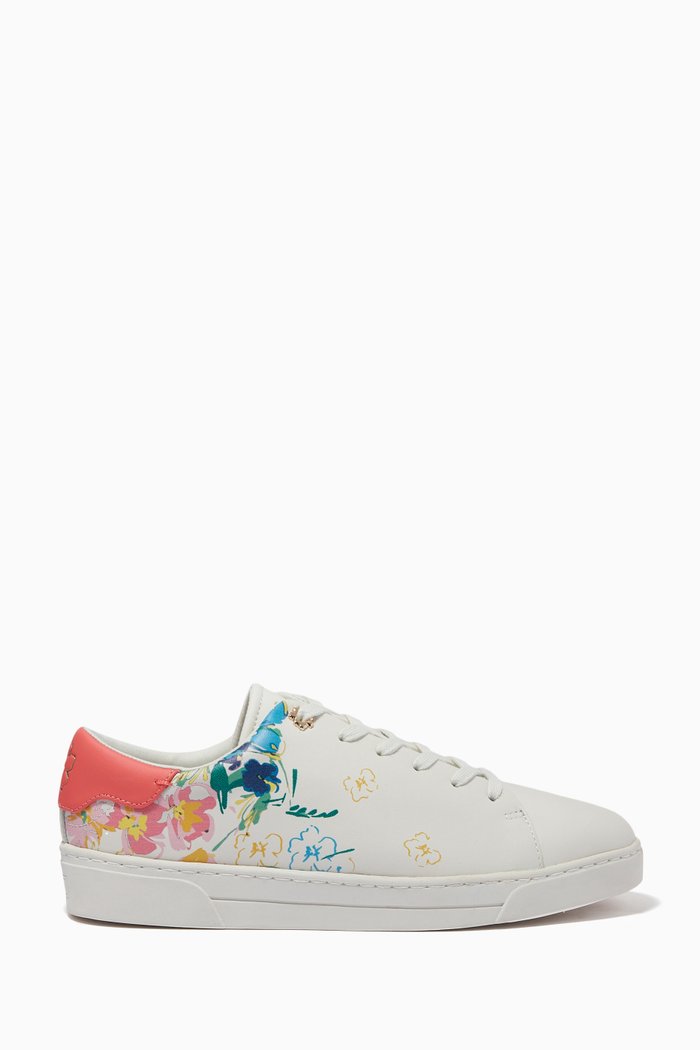 Sketchy Magnolia Sneakers in Leather, Neutral