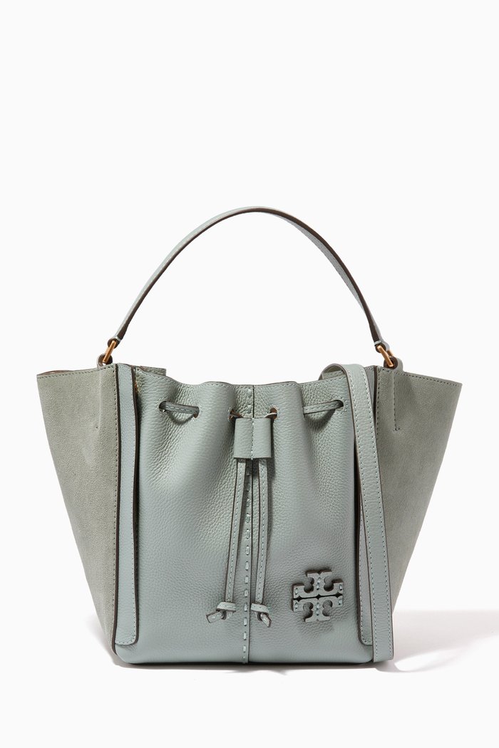 

McGraw Dragonfly Mini Bag in Grained Leather, Blue