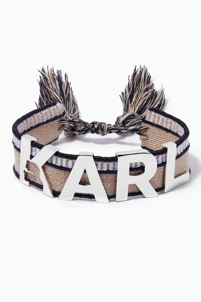 

K/Woven Karl Bracelet in Brass, Multicolour