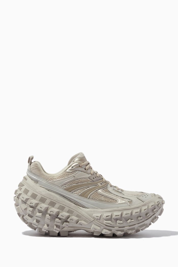 Bouncer Sneakers in Mesh & Nylon, Neutral