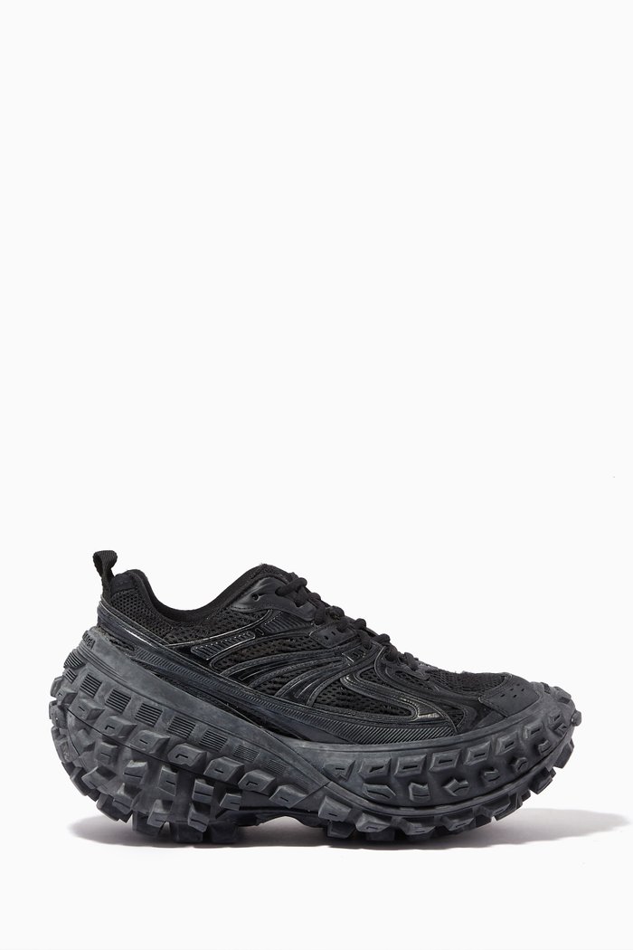 Bouncer Sneakers in Mesh & Nylon, Black