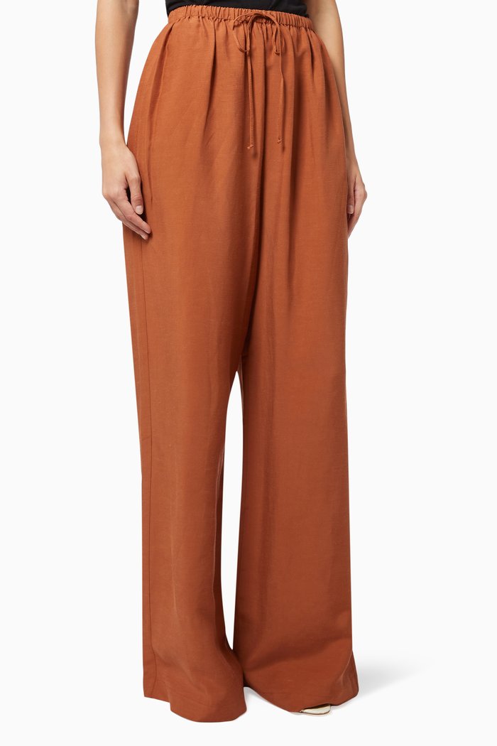 

Drawstring Pants, Brown