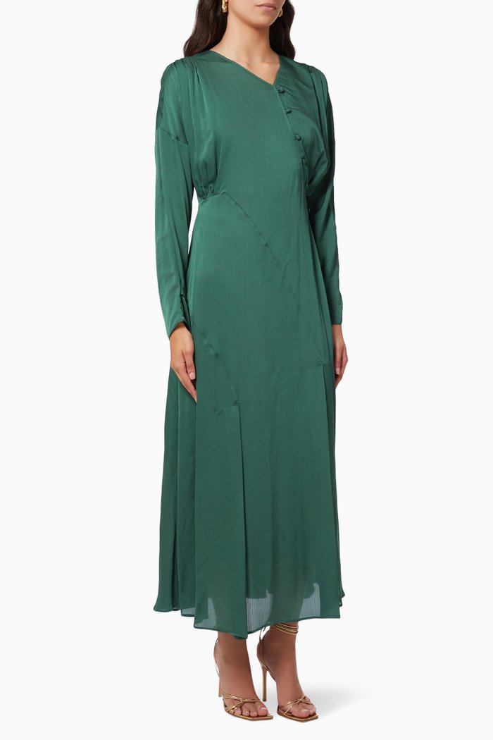 

Button Detailed Dress, Green